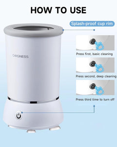 Revolutionary Automatic Dog Paw Cleaner - Electric Foot Washer & Massager with 2 Cleaning Speeds, USB Rechargeable for Small & Medium Dogs and Cats - Keep Your Home Spotless!