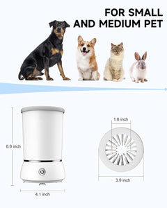Revolutionary Automatic Dog Paw Cleaner - Electric Foot Washer & Massager with 2 Cleaning Speeds, USB Rechargeable for Small & Medium Dogs and Cats - Keep Your Home Spotless!